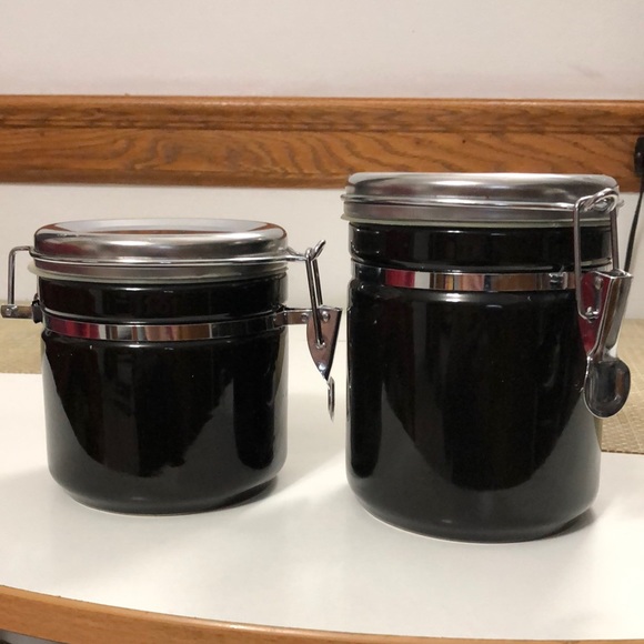 VTG Set of 2 Home Collection Anchor Hocking Canisters - Picture 1 of 9